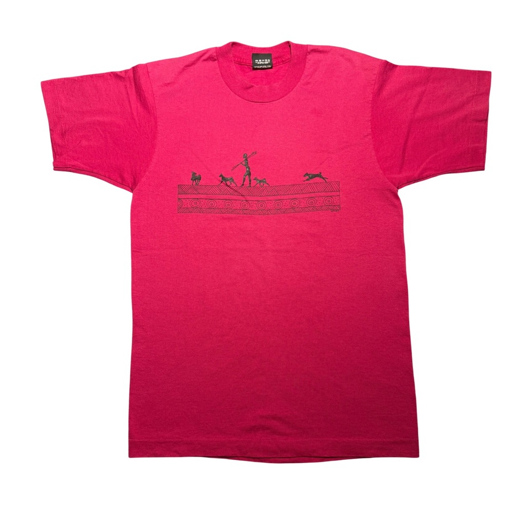 Vintage 80s Magenta Pink T-Shirt USA M